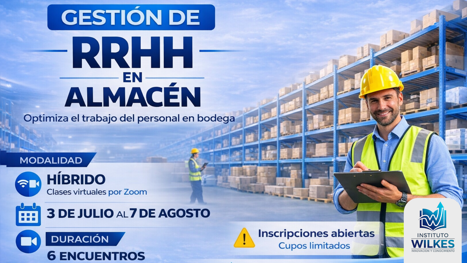 Gestión de RRHH en Almacén – 3/7 al 7/8 – Híbrido