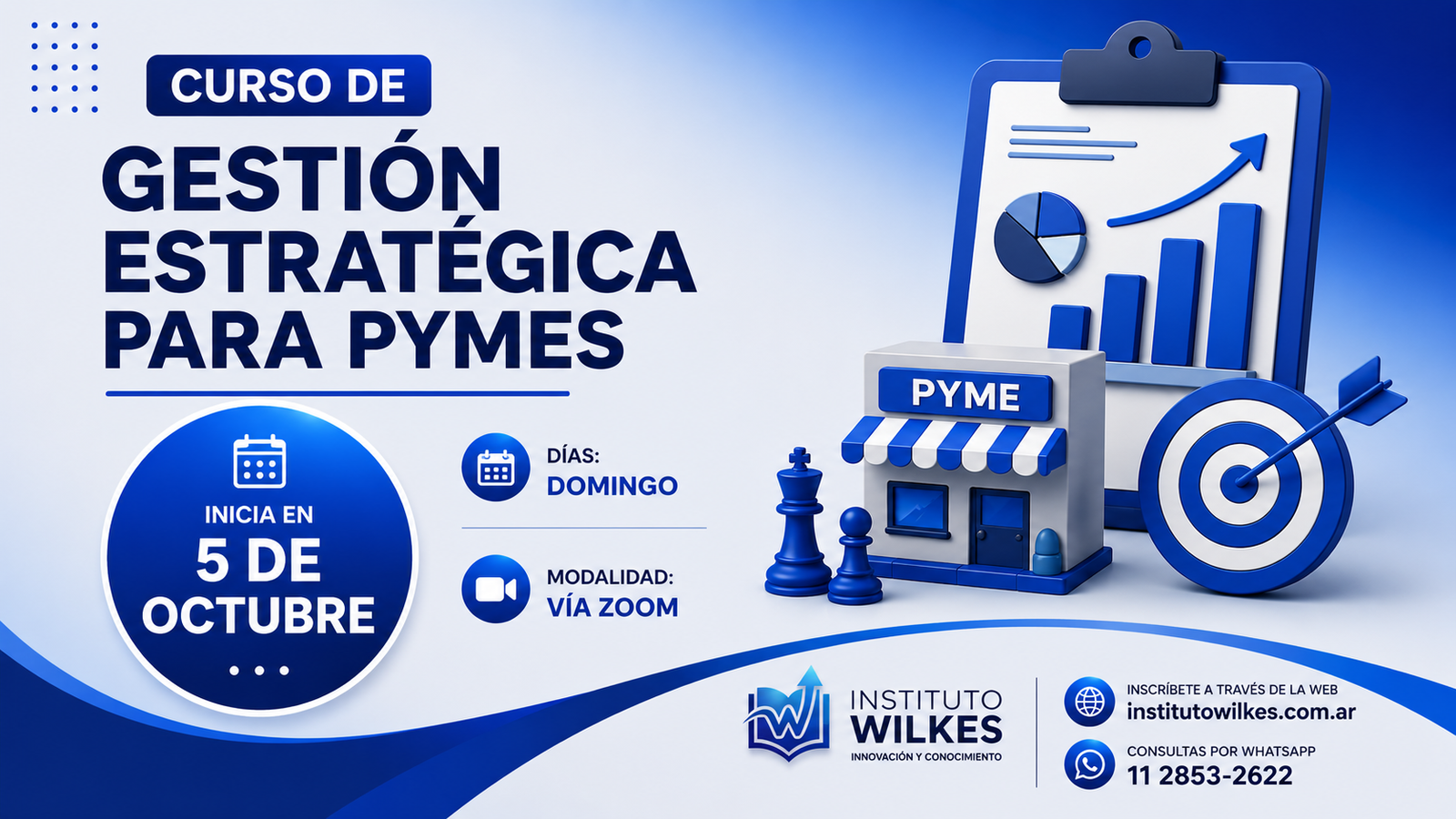 Gestión estratégica para Pymes – 05 de Octubre – Por zoom